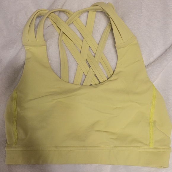 lululemon athletica Other - Lululemon Free to be Longline Yellow Sports Bra in a Size 4